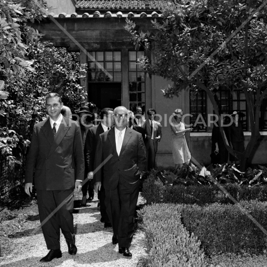 1963 Aldo Moro al matrimonio figlia di Storti 0099
