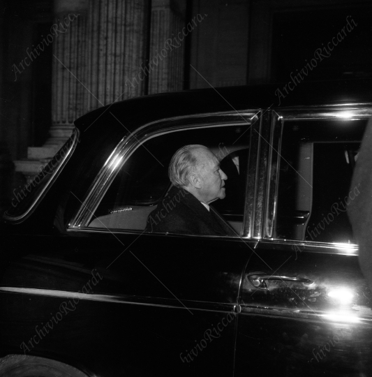 Adenauer - 1960 a Roma ricrevuto da Pella-107