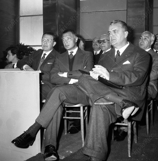 Agnelli Gianni assemblea industriale anno 1963 con Falck e anno 1963 - 114