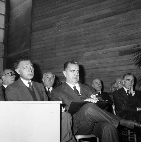 Agnelli Gianni assemblea industriale anno 1963 con Falck e anno 1963 - 116