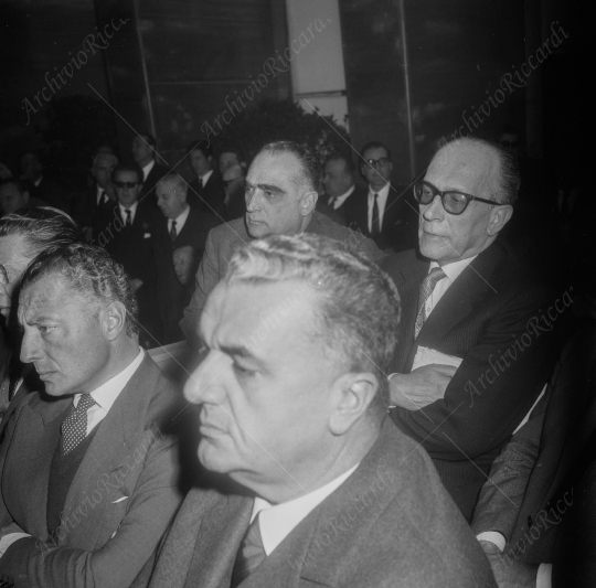Agnelli Gianni assemblea industriali anno 1963 con Falck - 124