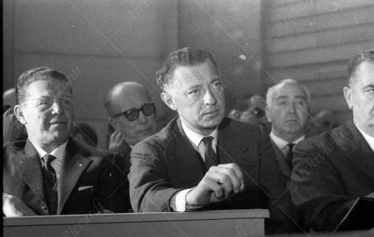 Agnelli Gianni assemblea industriali con Falk anno 1963 -  - 040