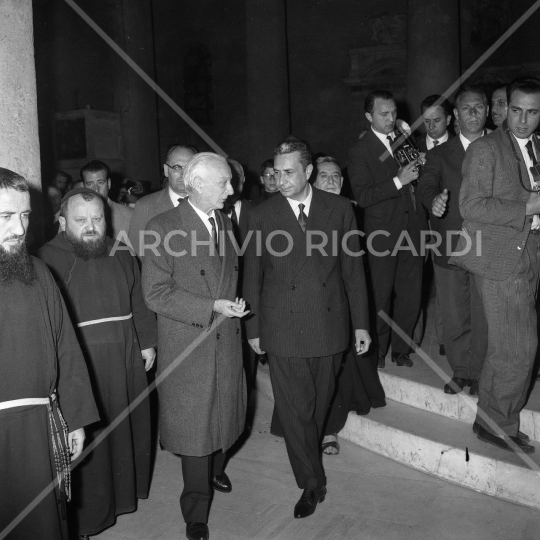 Aldo Moro con Antonio Segni 0116