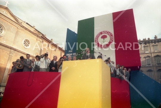 Craxi Bettino 1988 - Piazza Navona-113
