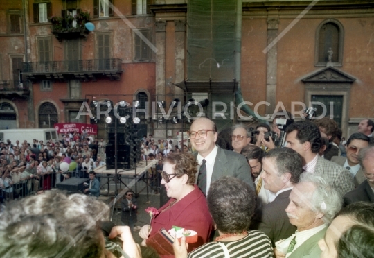 Craxi Bettino 1988 - Piazza Navona-119