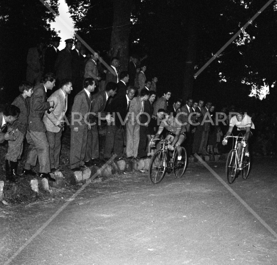 Gino Bartali - 1952 - con Coppi e Monti - circuito di Albano - 14