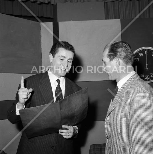 Gino Bartali - 1957 - Bartali con Tortora  a Telematch - 27