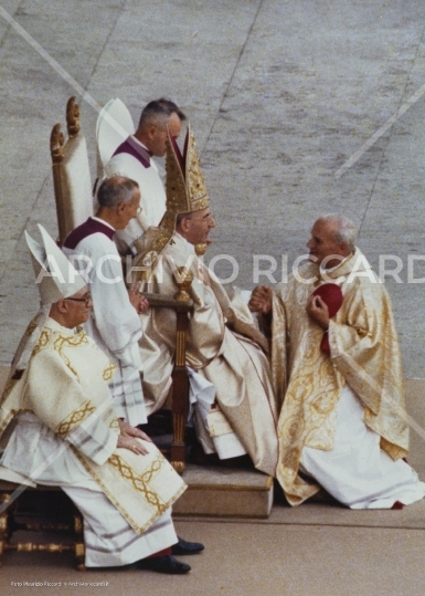 Karol Wojtyła - Cardinale con Giovanni Paolo I -  Due Papi-304