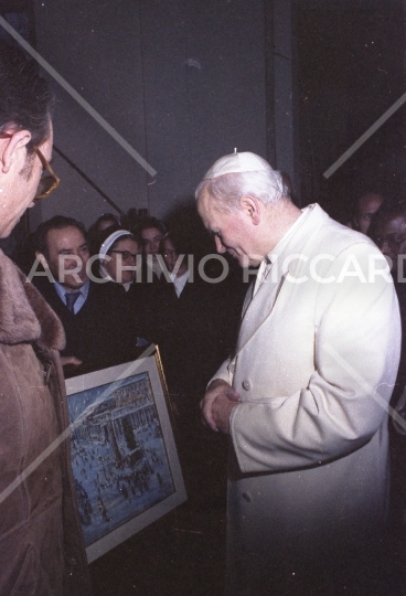 Karol Wojtyła - Papa - al presepe dei netturbini 1985-659