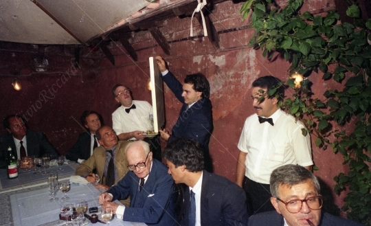 Sandro Pertini - 1987 - Cena PSI con Maurizio Riccardi - 154