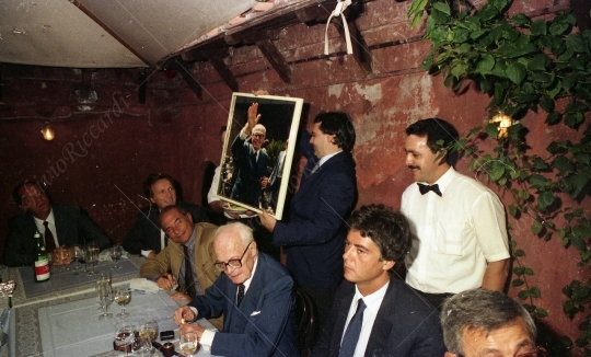 Sandro Pertini - 1987 - Cena PSI con Maurizio Riccardi - 165