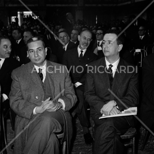 1963 Aldo Moro con Orlandi PSDI 30° Iri 52