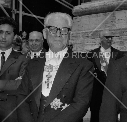 1963 Gronchi Premio Balzan a S