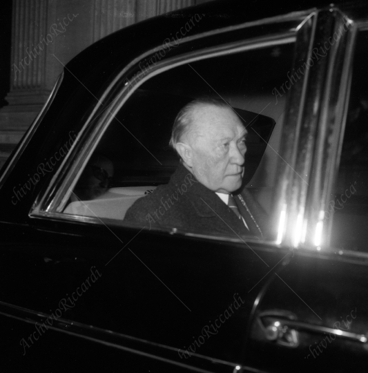Adenauer - 1960 a Roma ricrevuto da Pella-106
