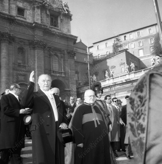 Adenauer - 1960 Adenauer in visita in Vaticano-037
