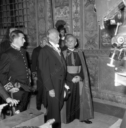 Adenauer - 1960 Adenauer in visita in Vaticano-042