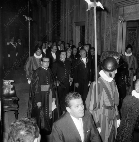 Adenauer - 1960 Adenauer in visita in Vaticano-047