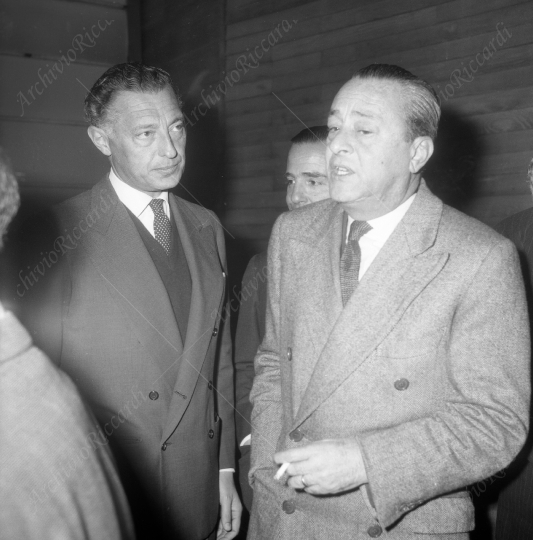 Agnelli Gianni assemblea industriale anno 1963 con Falck e anno 1963 - 112