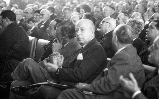 Agnelli Gianni assemblea industriali con Falk anno 1963 -  - 043