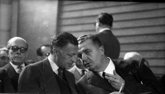 Agnelli Gianni assemblea industriali con Falk anno 1963 -  - 052
