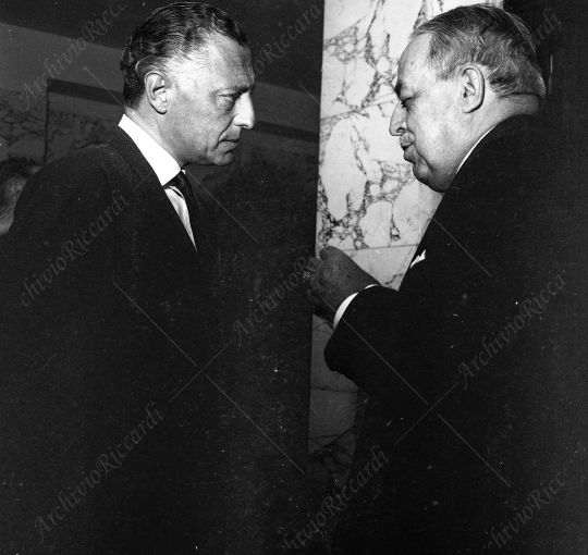 Agnelli Gianni con Andreotti industriali anno 1966 - 223