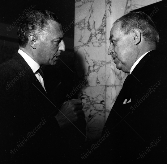Agnelli Gianni con Andreotti industriali anno 1966 - 224