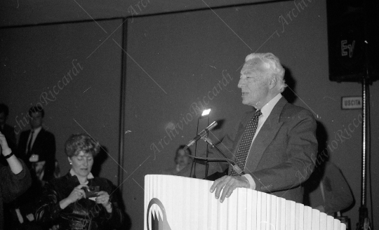 Agnelli Gianni Confindustria con Gardini anno 1989 - 057