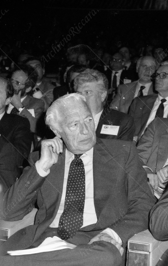 Agnelli Gianni Confindustria con Gardini anno 1989 - 063