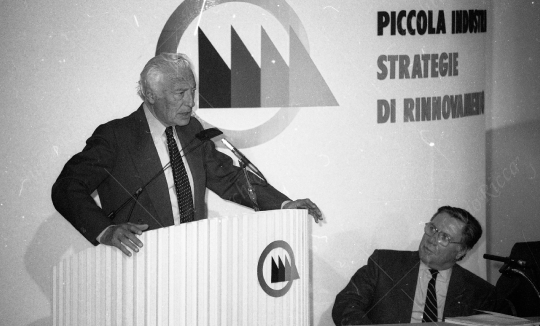 Agnelli Gianni Confindustria con Gardini anno 1989 - 069