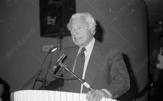 Agnelli Gianni Confindustria con Gardini anno 1989 - 072