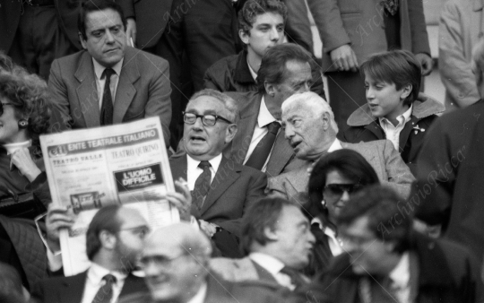 Agnelli Gianni sugli spalti Roma-Juventus anni 80 - 239