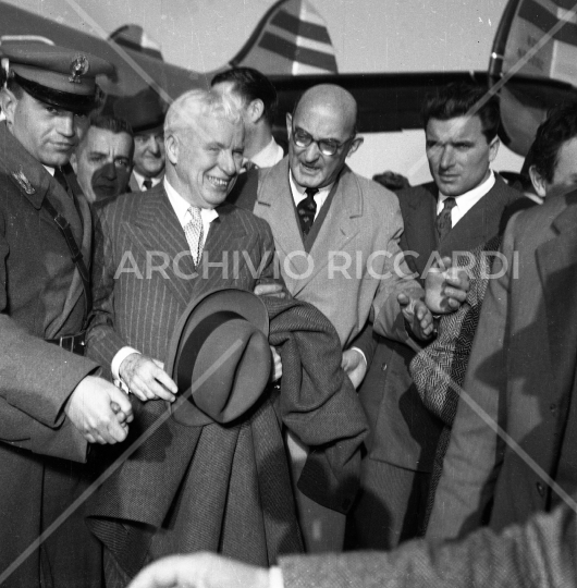 Charlie Chaplin - 1955 -Arrivo a Roma - 08