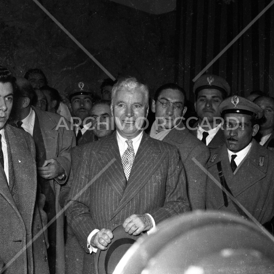 Charlie Chaplin - 1955 -Arrivo a Roma - 14