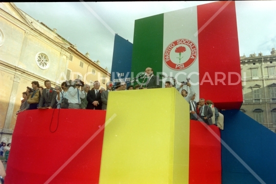 Craxi Bettino 1988 - Piazza Navona-270