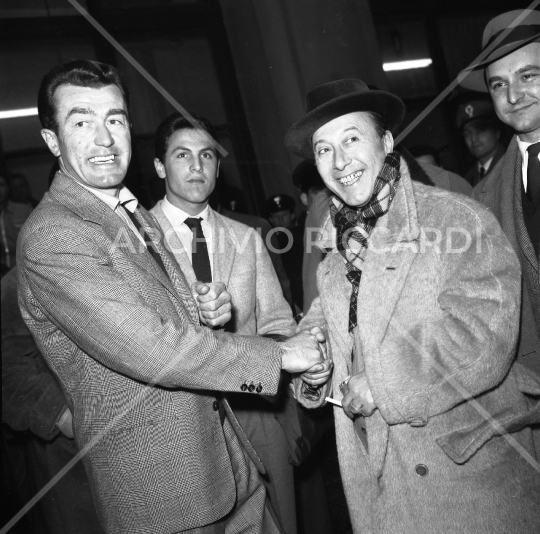 Erminio Macario con Louison Bobet 1958-193