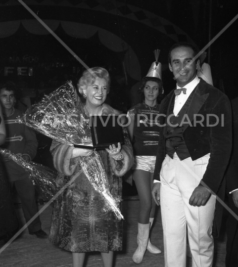 Giulietta Masina al circo Hagenbeck 1961-184