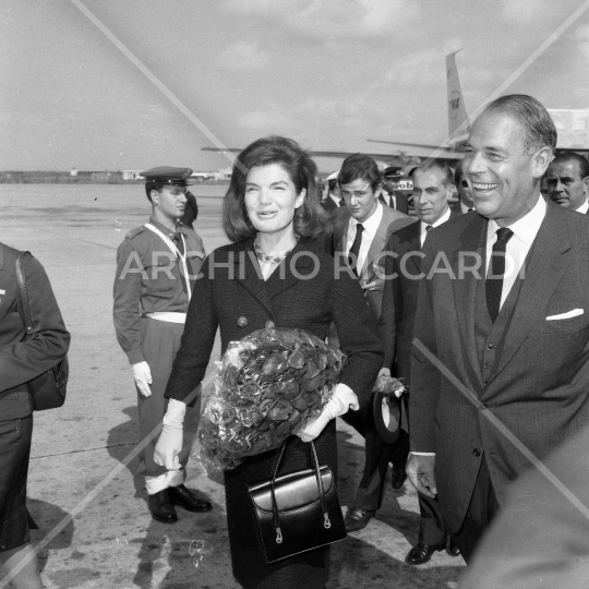 Jacqueline Kennedy - 1966 - aeroporto di Fiumicino - 26