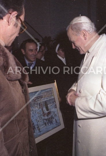 Karol Wojtyła - Papa - al presepe dei netturbini 1985-658