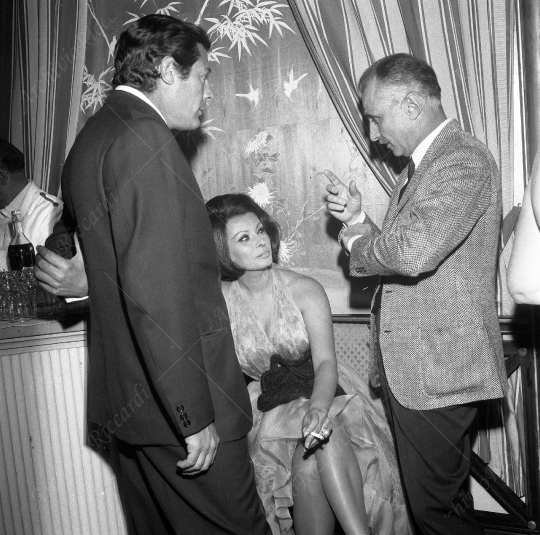 Marcello Mastroianni - 1964 - fine riprese Matrimonio all italiana - con Sophia Loren - 118