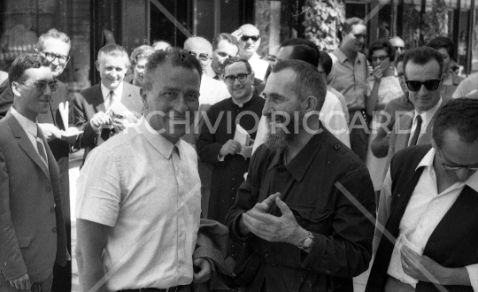 Pietro Ingrao -  con Abbè Pierre Assisi 1967 3