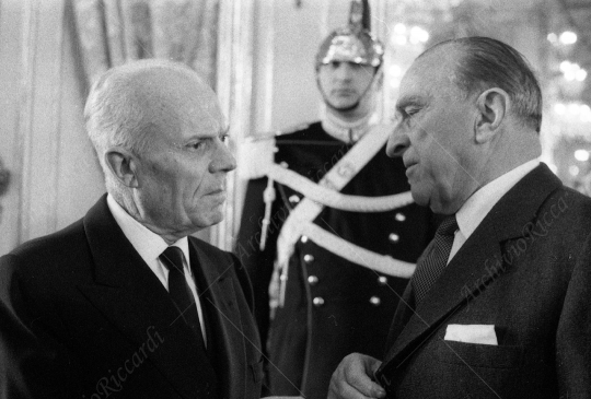 Sandro Pertini - 1963 - con Cesare Merzagora al Quirinale - 020