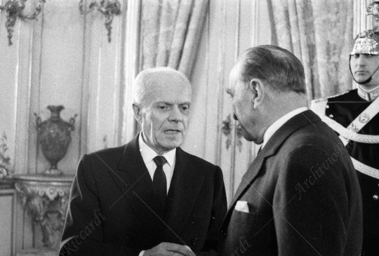 Sandro Pertini - 1963 - con Cesare Merzagora al Quirinale - 021