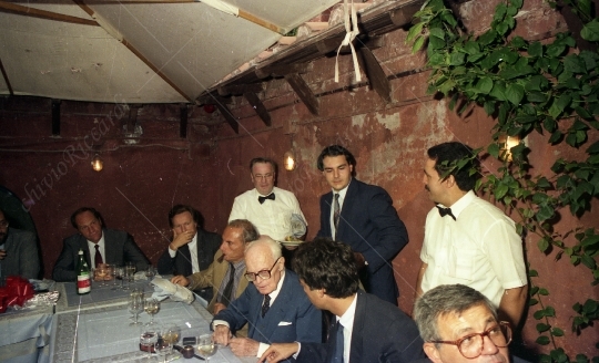 Sandro Pertini - 1987 - Cena PSI con Maurizio Riccardi - 152