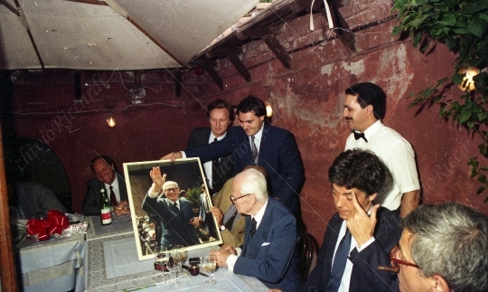 Sandro Pertini - 1987 - Cena PSI con Maurizio Riccardi - 156