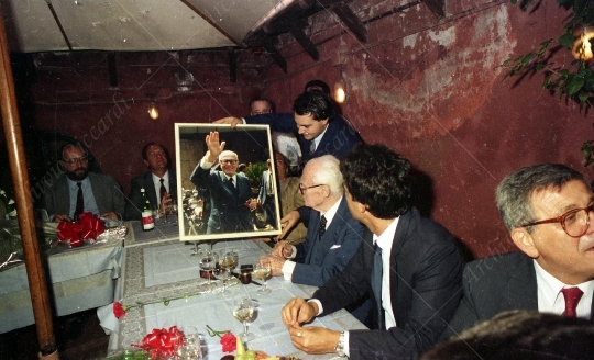 Sandro Pertini - 1987 - Cena PSI con Maurizio Riccardi - 157