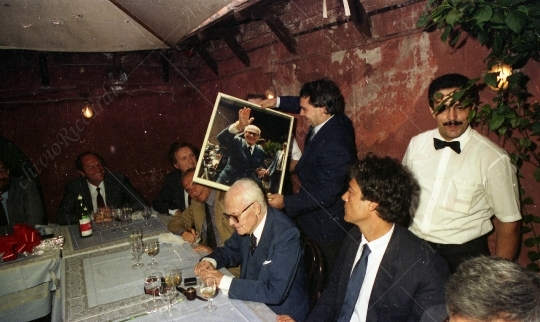 Sandro Pertini - 1987 - Cena PSI con Maurizio Riccardi - 164