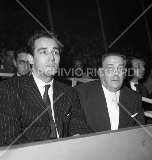 Vittorio Gassman - 1958 - 004 - con Tito Schipa al circo