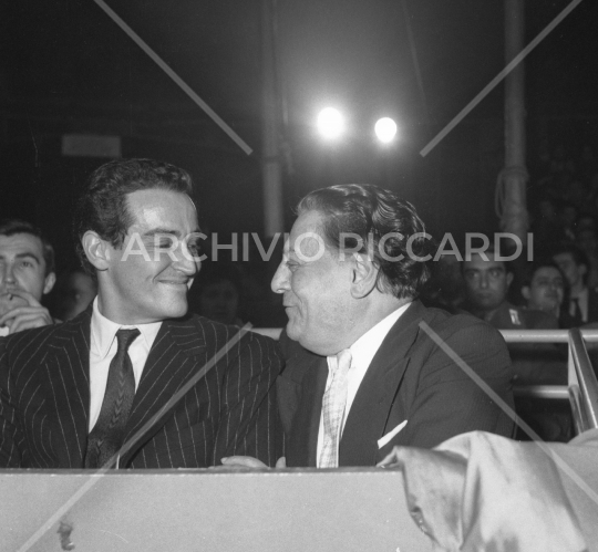 Vittorio Gassman - 1958 - 005 - con Tito Schipa al circo