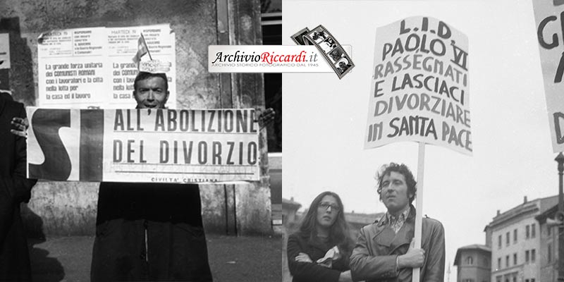 Manifestazioni Referendum Divorzio